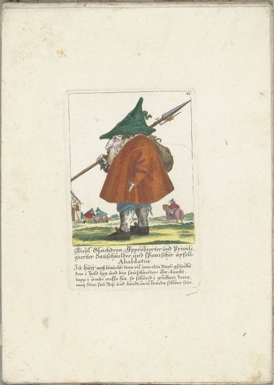 Il nano Riepl Gleichdron, ca. 1710 da Martin Engelbrecht (attributed to)