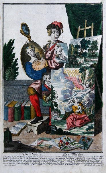 Un pittore, c.1735 da Martin Engelbrecht