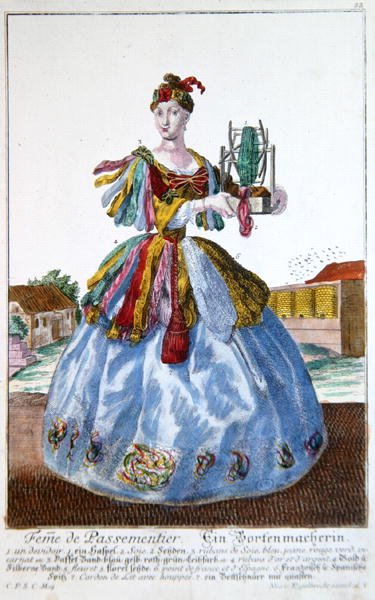 La moglie di un tappezziere, c.1735 da Martin Engelbrecht