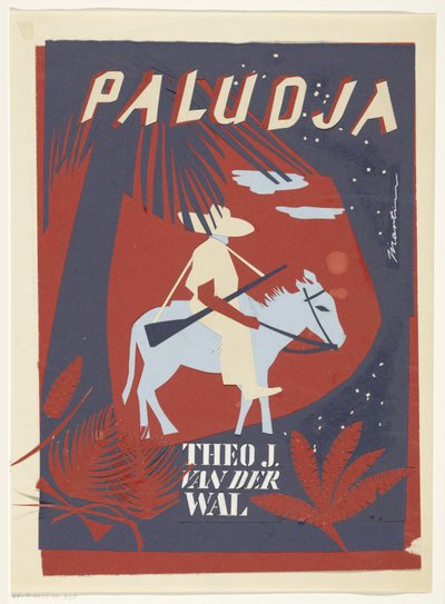 Progetto di copertina per: Theo J. van der Wal, Paludja, anno sconosciuto da Martin Horwitz (signed by artist)