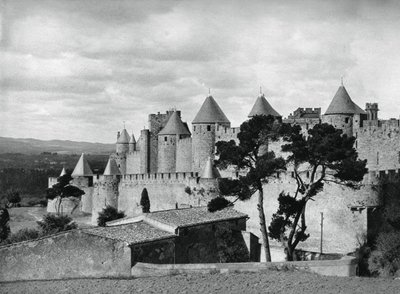 Carcassonne, Francia, 1937 da Martin Hurlimann