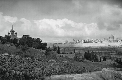 Gerusalemme e il Giardino del Getsemani, 1937 da Martin Hurlimann