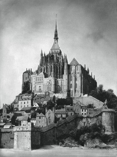Mont Saint-Michel, Normandia, Francia, 1937 da Martin Hurlimann