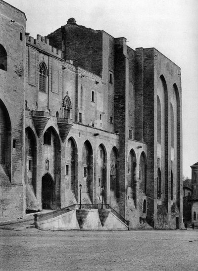 Palazzo Papale, Avignone, Francia, 1937 da Martin Hurlimann