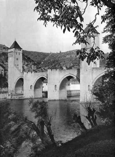 Pont Valentre, Cahors, Francia, 1937 da Martin Hurlimann