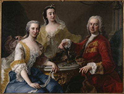 Joseph Angelo de France (1691-1761) con la famiglia da Martin II Mytens or Meytens