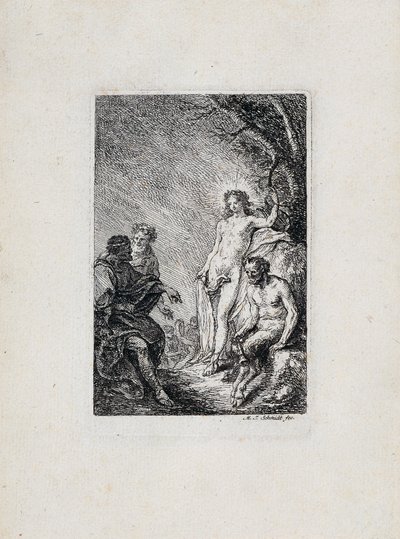 Il giudizio di re Mida tra Apollo e Marsia da Martin Johann Schmidt
