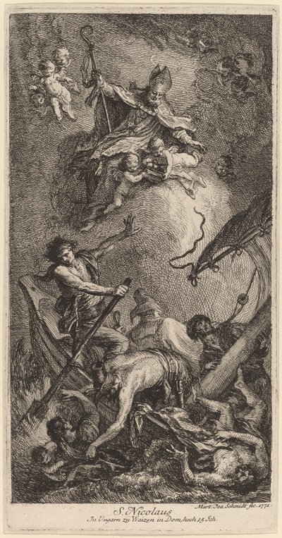 San Nicola che salva i marinai da Martin Johann Schmidt
