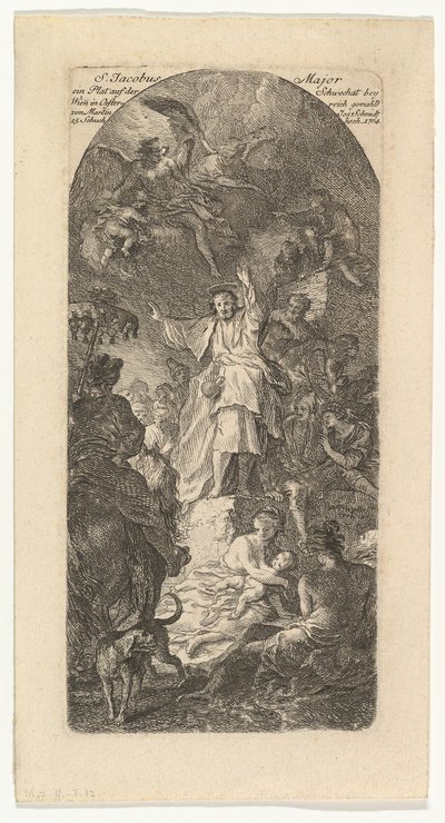 San Giacomo il Maggiore che predica, ca. 1764 da Martin Johann Schmidt