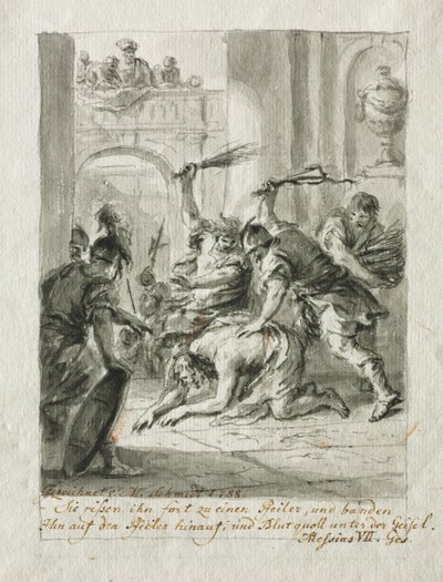 La flagellazione da Martin Johann Schmidt