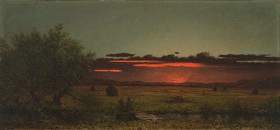 Prati del New Jersey al tramonto da Martin Johnson Heade