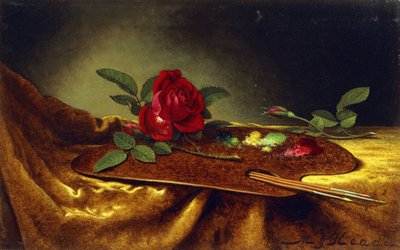 Rose su una Tavolozza da Martin Johnson Heade