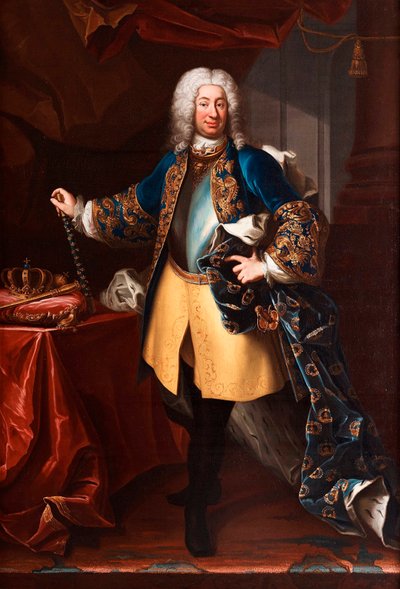 Ritratto di Federico I, re di Svezia e principe di Finlandia da Martin Meytens the Younger