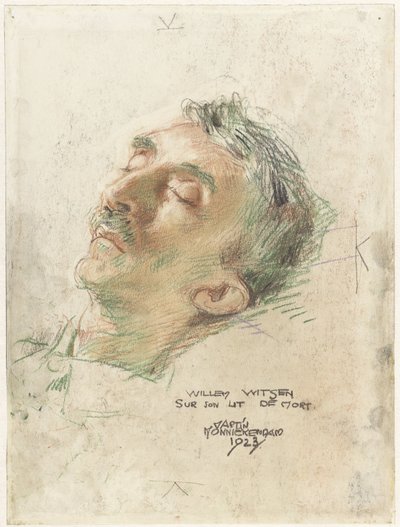 Willem Witsen sul letto di morte da Martin Monnickendam