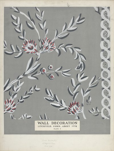 Muro decorato, ca. 1938 da Martin Partyka