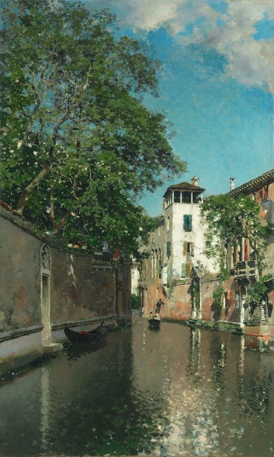 Canale a Venezia, c.1880 da Martín Rico y Ortega