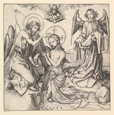 Battesimo di Cristo da Martin Schongauer