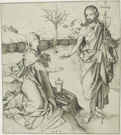 Cristo appare alla Maddalena—Noli Me Tangere da Martin Schongauer