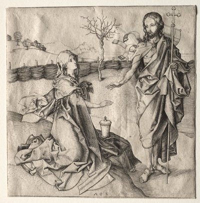 Cristo appare alla Maddalena da Martin Schongauer