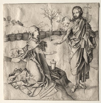 Cristo appare alla Maddalena da Martin Schongauer