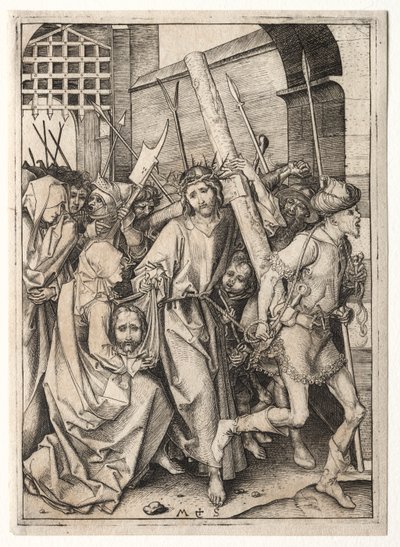 Cristo che porta la croce da Martin Schongauer