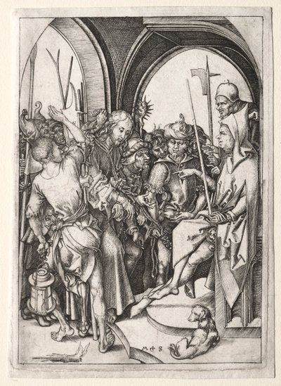 Cristo davanti al Sommo Sacerdote da Martin Schongauer