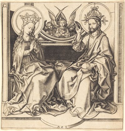 Cristo benedice la Vergine da Martin Schongauer