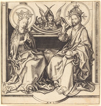 Cristo benedice la Vergine da Martin Schongauer