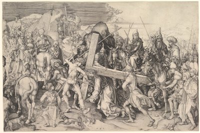 Cristo che porta la croce, c.1475-80 (incisione) da Martin Schongauer