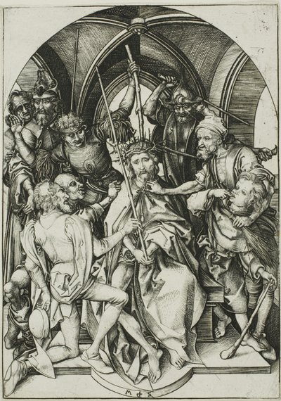 Cristo incoronato di spine, dalla Passione da Martin Schongauer