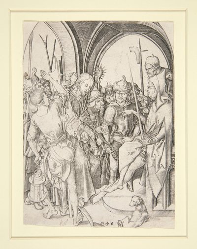 Cristo davanti ad Anna da Martin Schongauer