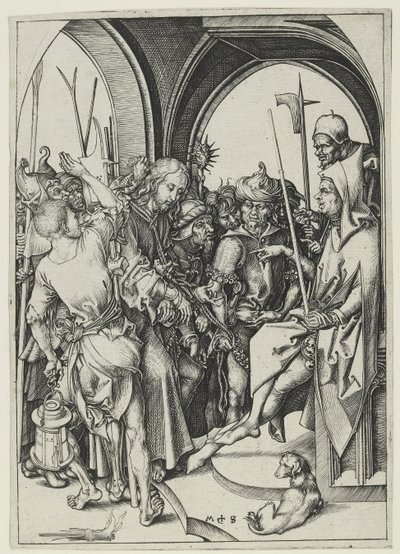 Cristo davanti ad Anna da Martin Schongauer
