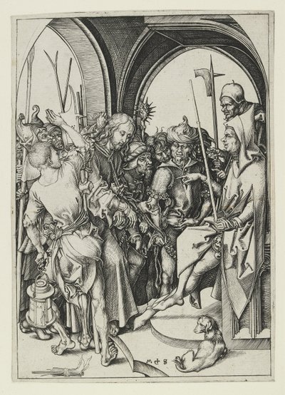 Cristo davanti ad Anna da Martin Schongauer