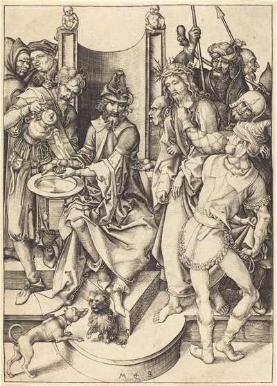 Cristo davanti a Pilato da Martin Schongauer