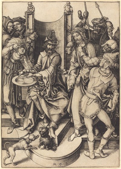 Cristo davanti a Pilato da Martin Schongauer