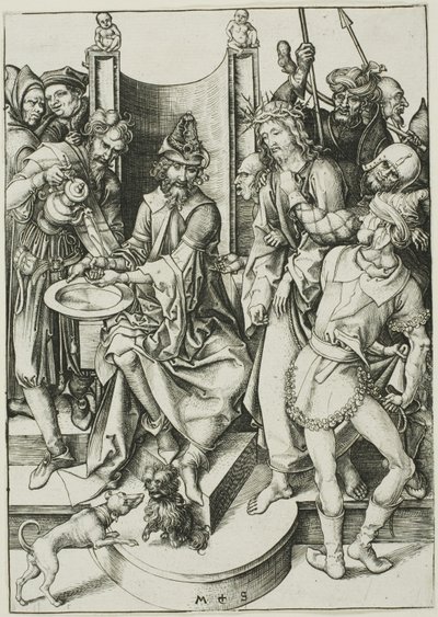 Cristo davanti a Pilato da Martin Schongauer
