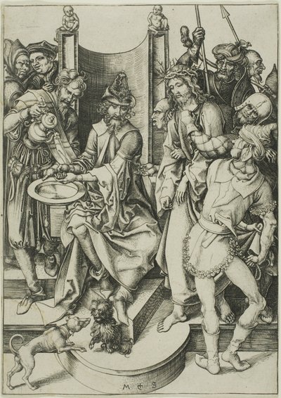 Cristo davanti a Pilato, da La Passione da Martin Schongauer