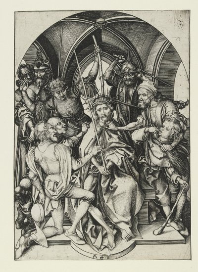 Cristo coronato di spine, fine XV secolo da Martin Schongauer
