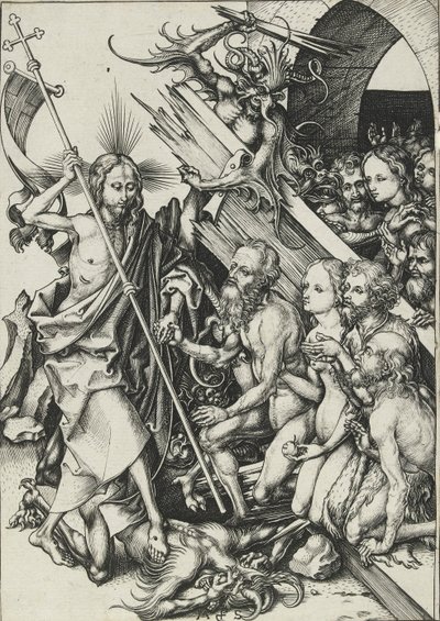 Cristo nel Limbo, fine XV secolo da Martin Schongauer
