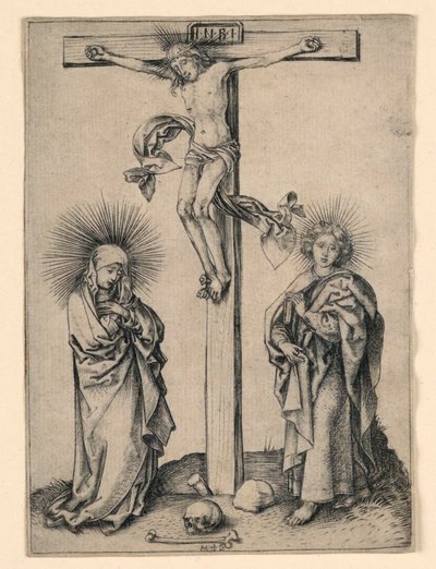 Cristo sulla croce con Maria e Giovanni da Martin Schongauer