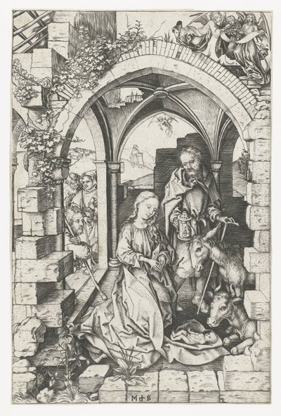 La nascita di Cristo da Martin Schongauer