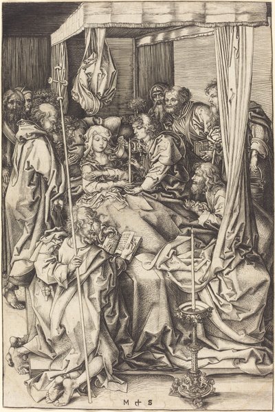 La morte della Vergine da Martin Schongauer