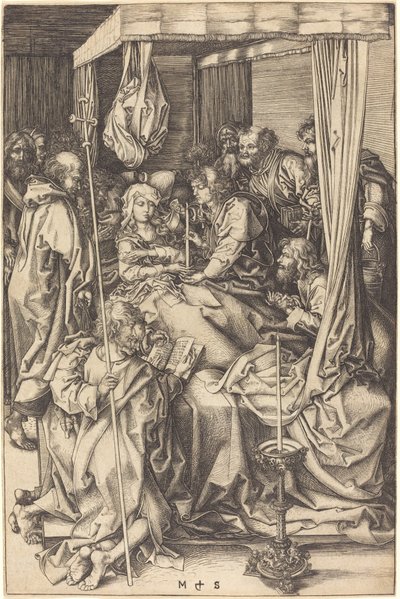 La morte della Vergine da Martin Schongauer