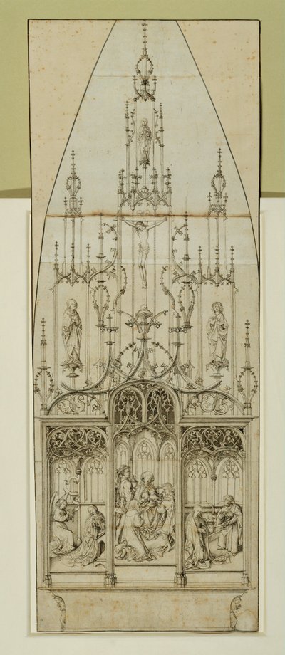 Disegno per un altare ... da Martin Schongauer