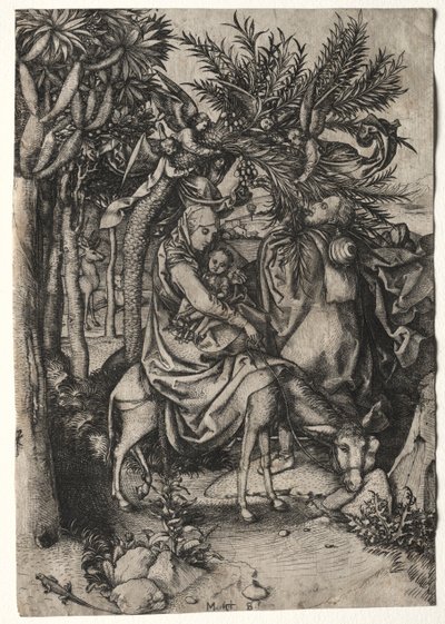Fuga in Egitto da Martin Schongauer