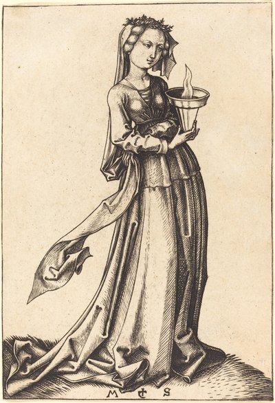 Quarta Vergine Saggia da Martin Schongauer