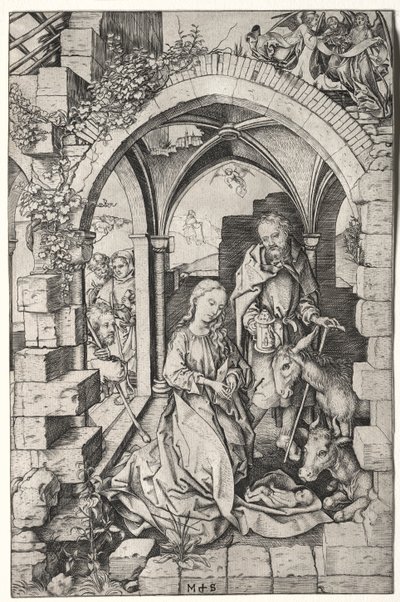 Vita della Vergine: La Natività da Martin Schongauer