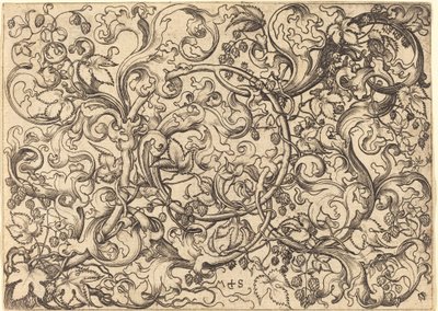 Ornamento con Vite di Luppolo da Martin Schongauer