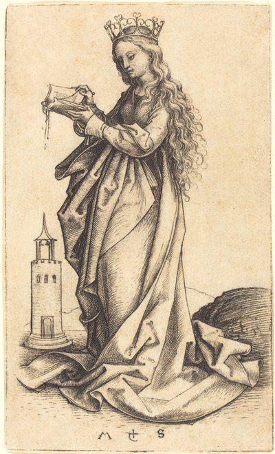 Santa Barbara da Martin Schongauer