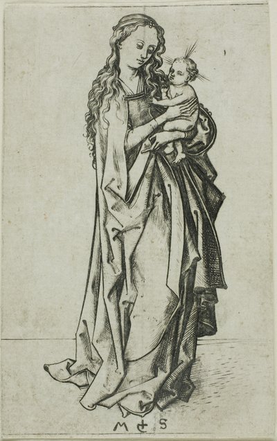 Piccola Madonna con Bambino in piedi da Martin Schongauer